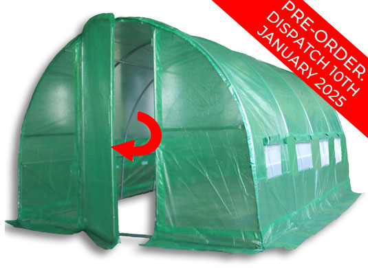 4m x 3m Pro+ Green Poly Tunnel Pre-Order Main Image