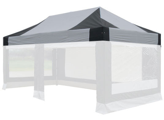 8m x 4m Extreme 50 Instant Shelter Replacement Canopy Black/Silver Main Image
