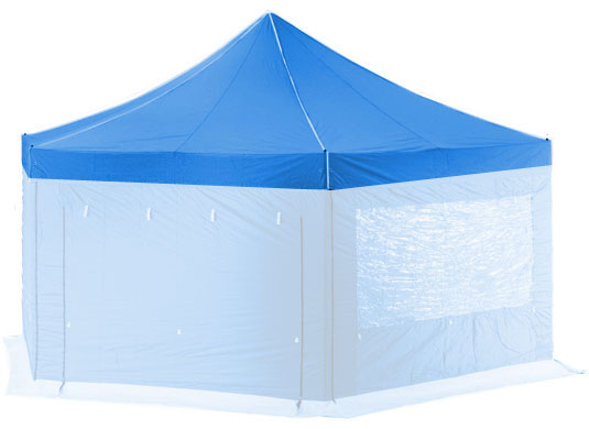 6m Extreme 50 Hexagonal Instant Shelter Replacement Canopy Royal Blue Main Image